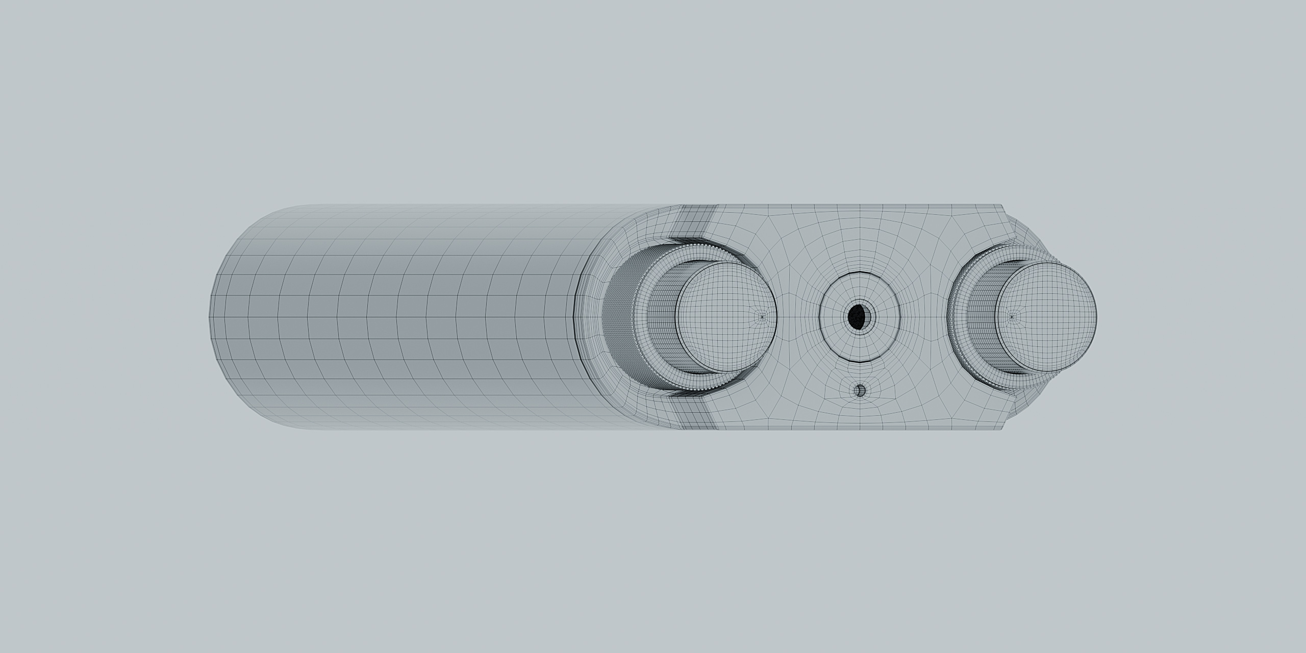 Big Head Pro — wireframe 3/4