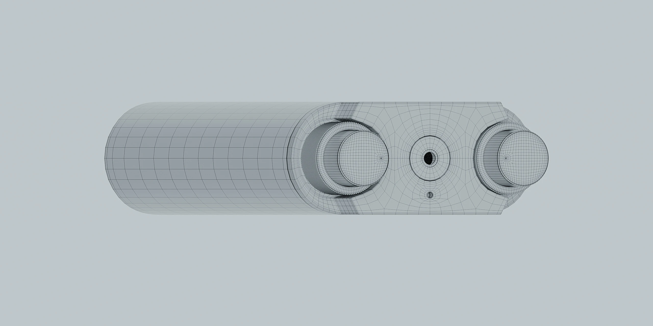 Big Head Pro — wireframe 3/4